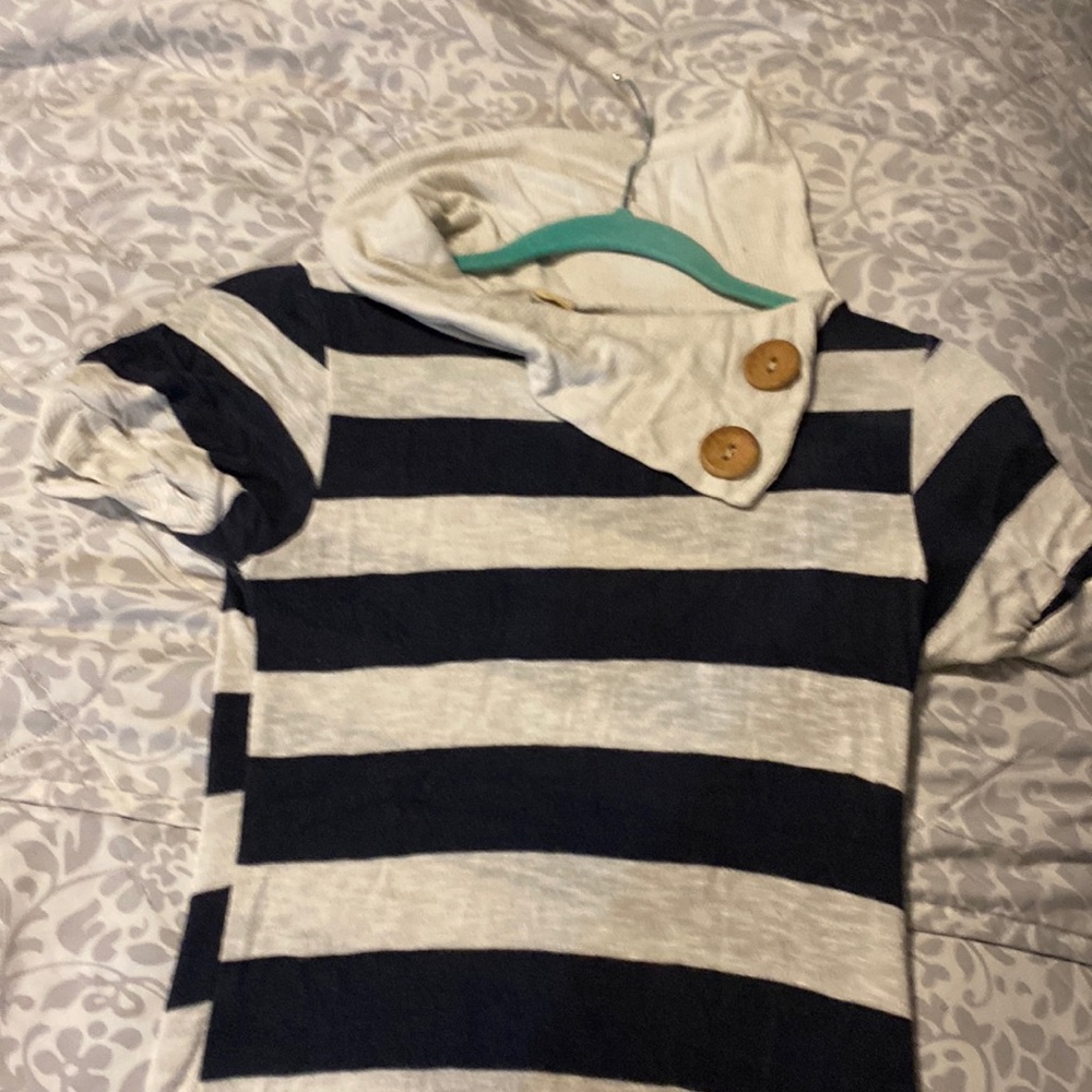 Cute for work.. love this shirt ..sweater like material